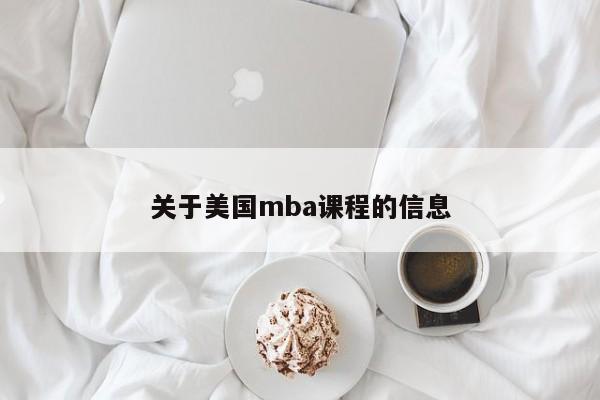 关于美国mba课程的信息