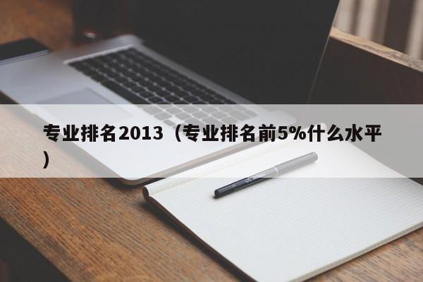 专业排名2013（专业排名前5%什么水平）