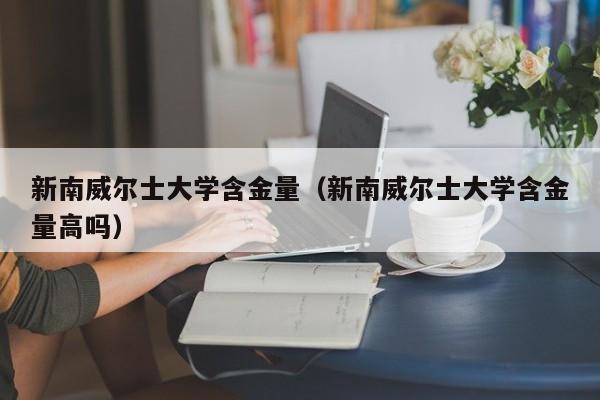 新南威尔士大学含金量（新南威尔士大学含金量高吗）