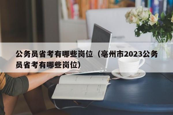 公务员省考有哪些岗位（亳州市2023公务员省考有哪些岗位）