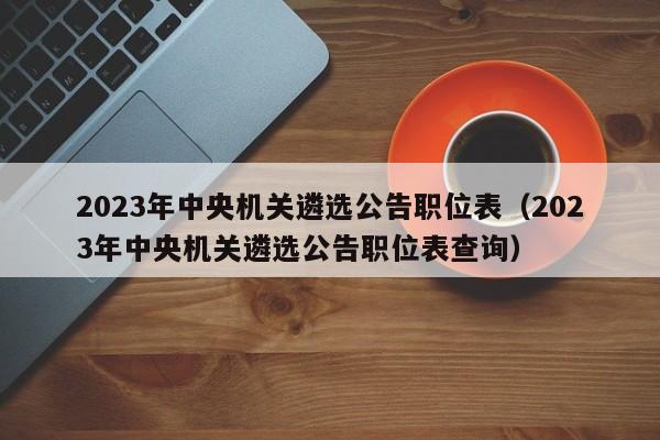 2023年中央机关遴选公告职位表（2023年中央机关遴选公告职位表查询）